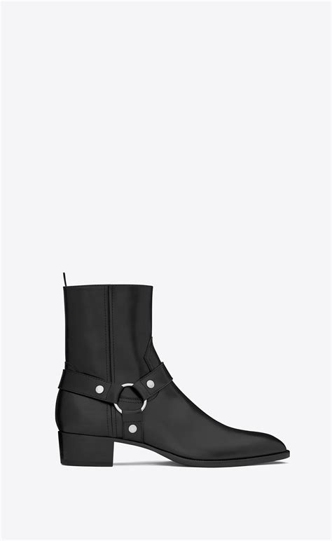 ysl shark boots|saint laurent leather boots.